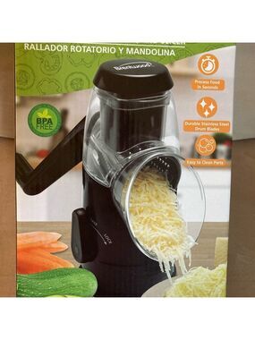 Food Rotary Grater, Shredder and Slicer - Brentwood NIB
